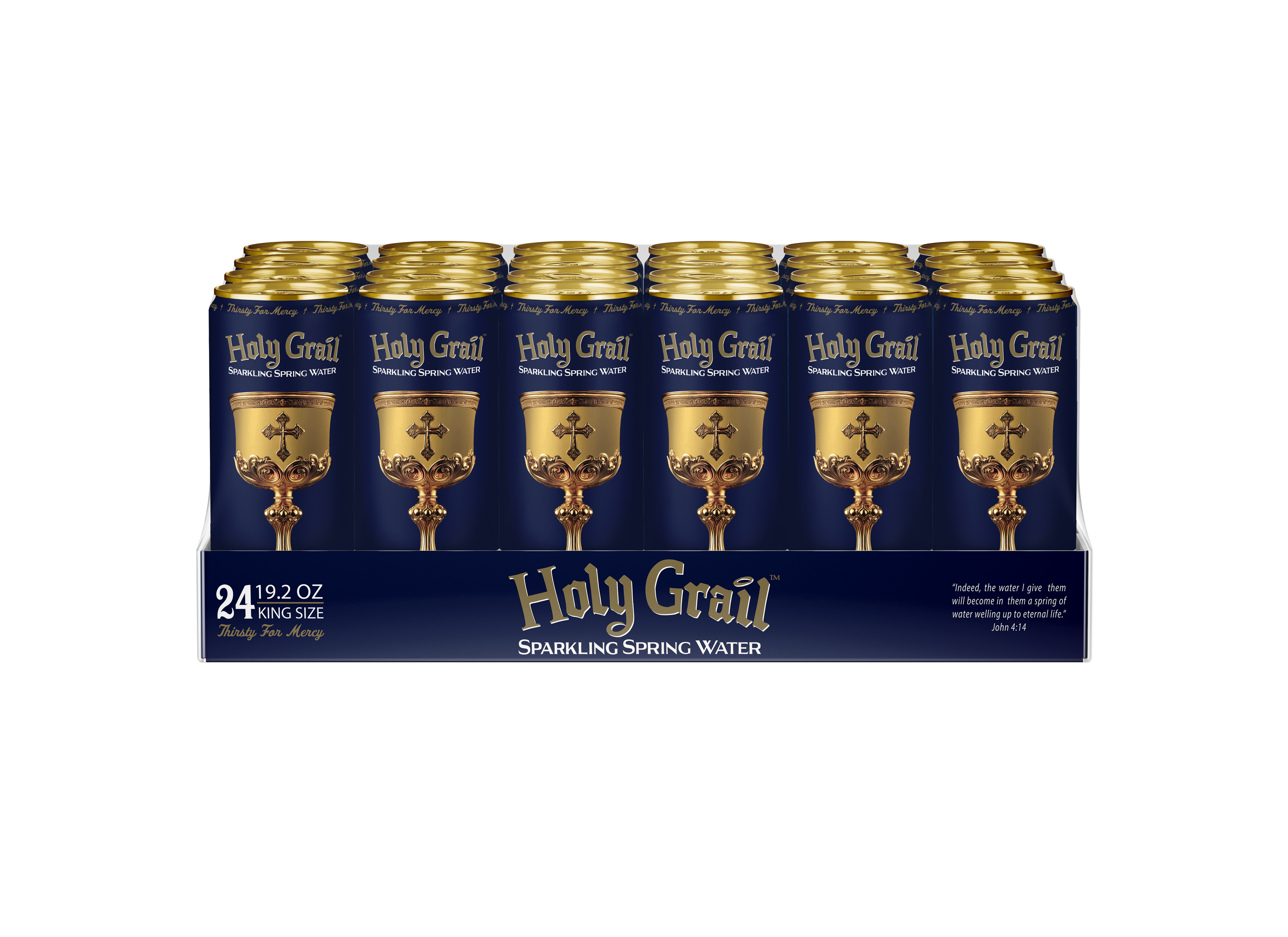 Holy Grail Sparkling Spring Water 24-Pack