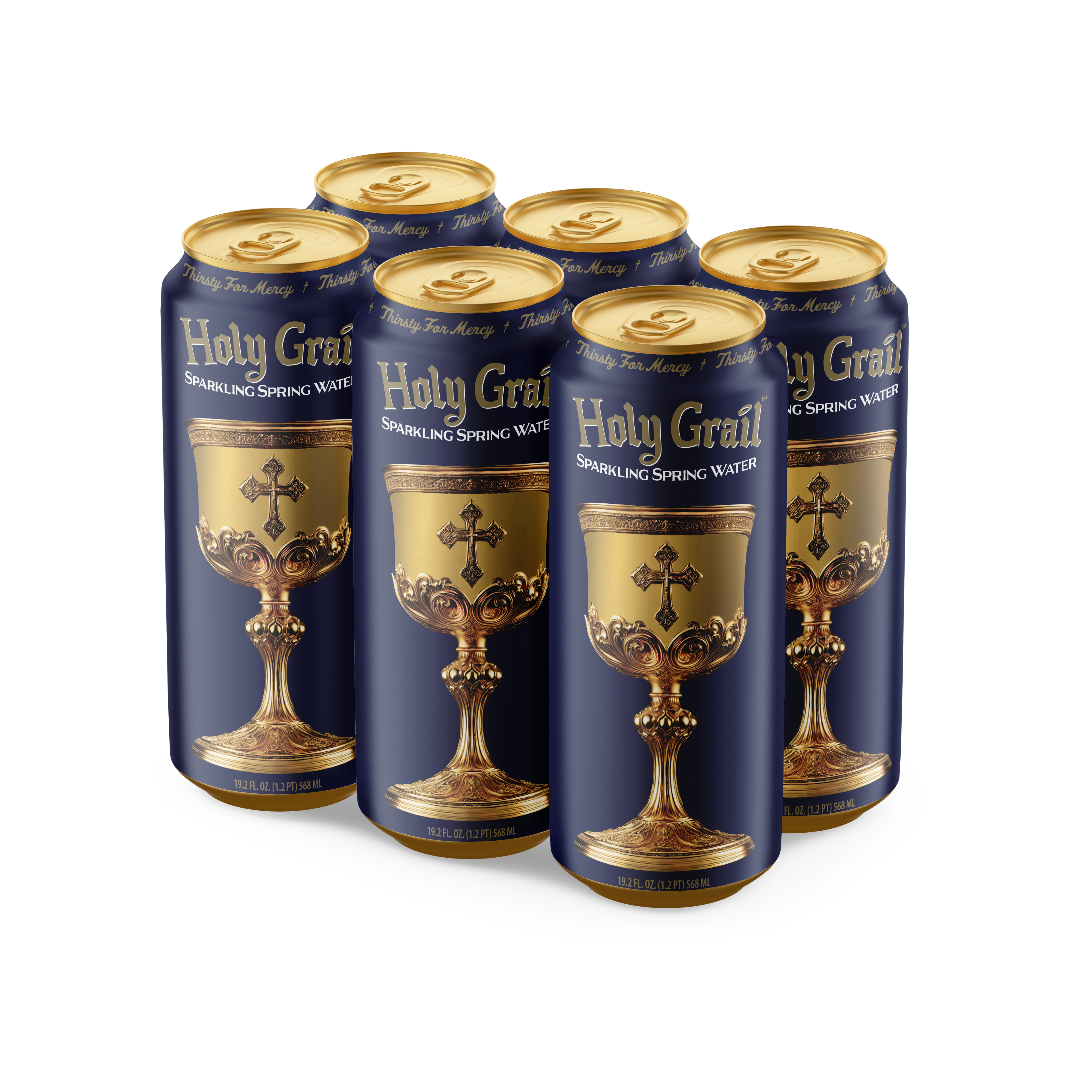 Holy Grail Sparkling Spring Water 6-Pack